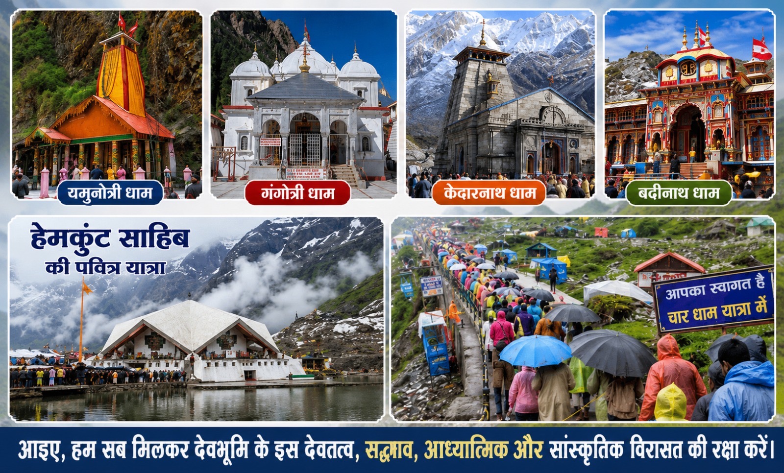 आइए, हम सब मिलकर देवभूमि के इस देवतत्व, सद्भाव, आध्यात्मिक और सांस्कृतिक विरासत की रक्षा करें।
