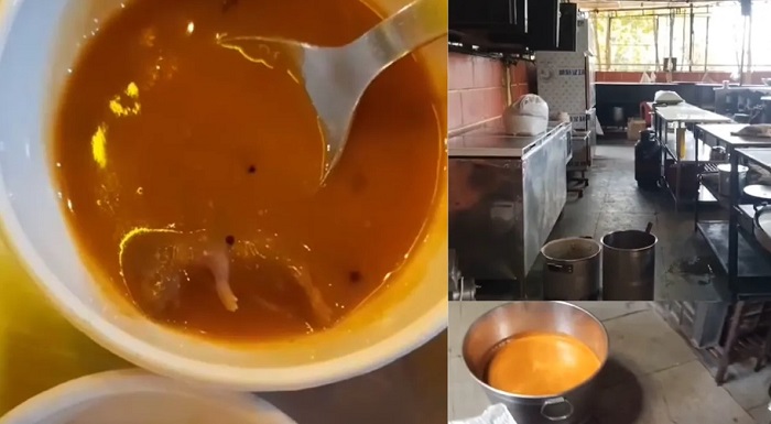 अहमदाबाद के एक मशहूर रेस्टोरेन्ट में कपल को सांभर में मिला मरा हुआ चूहा,,विडियो वायरल..