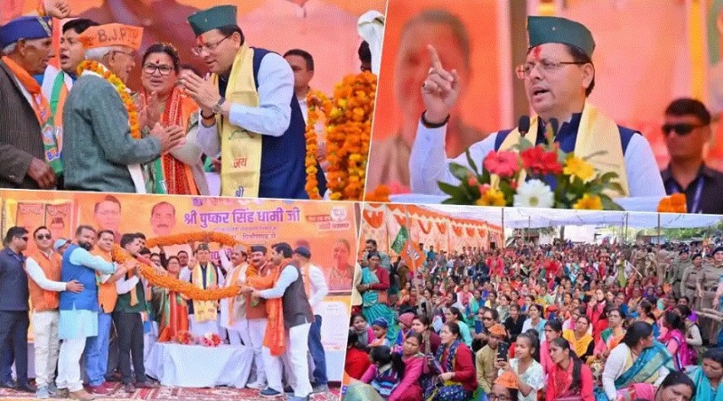 मुख्यमंत्री का भव्य रोड शो,,,कहा इस चुनाव में पिछले सारे रिकॉर्ड टूटेंगे...