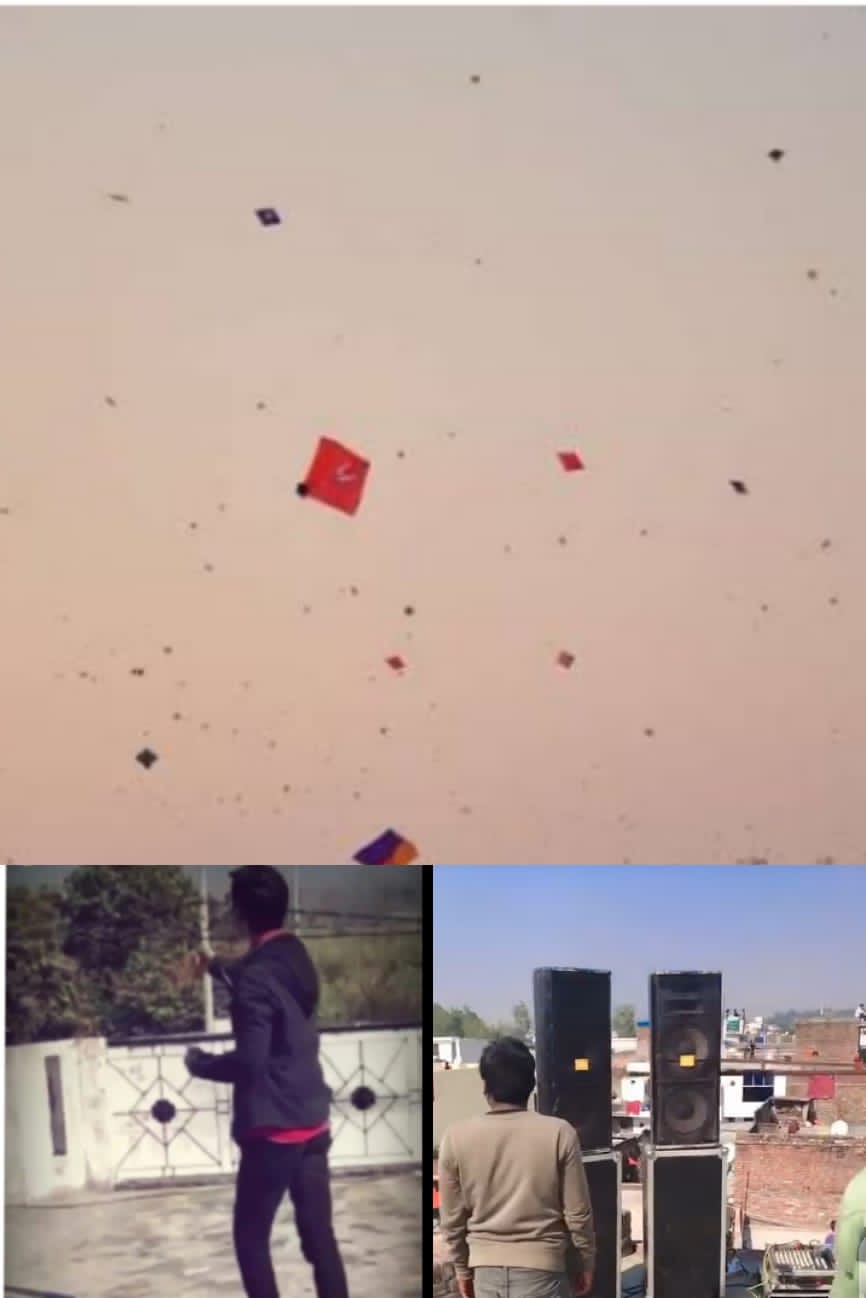 रुड़की बसंत पंचमी पर खूब लड़े पेंच, युवाओं ने जमकर की पतंगबाजी