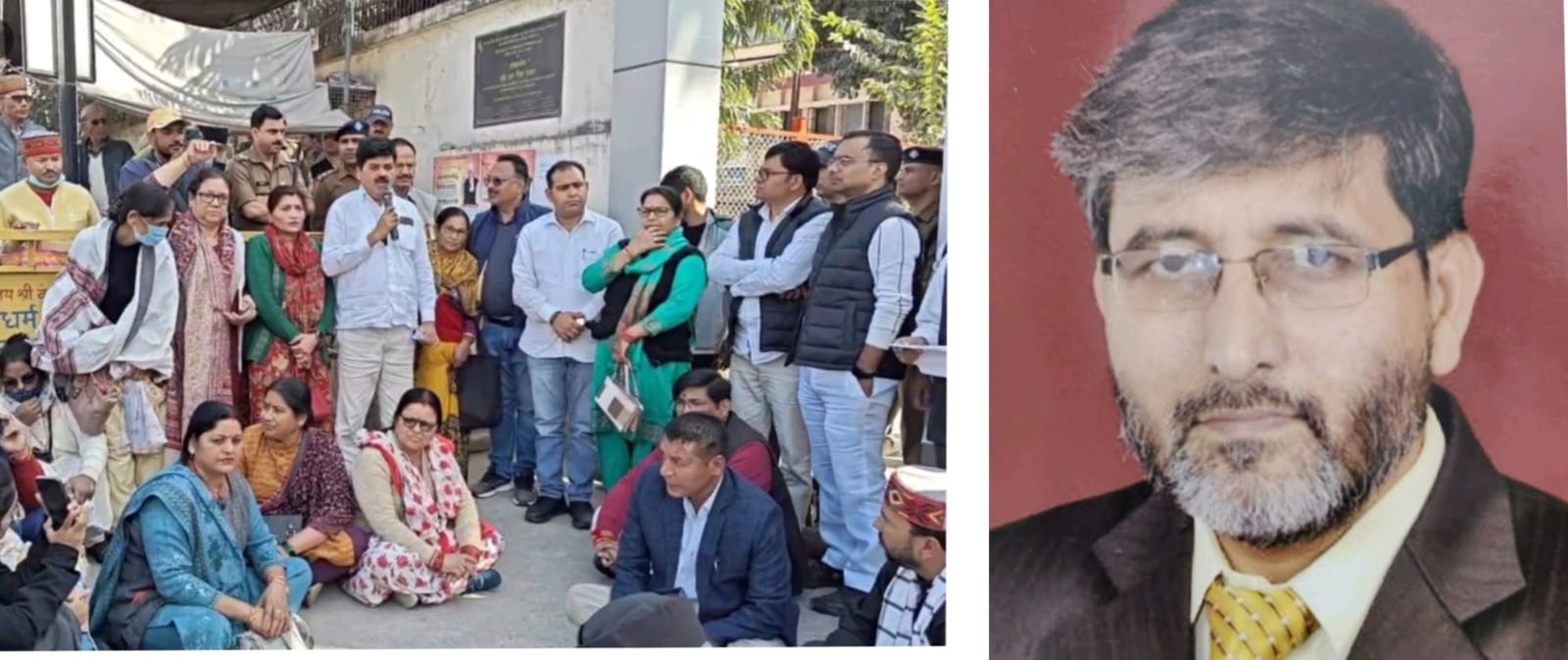 श्रीनगर में गोदियाल के धरने पर बोले प्राचार्य बिना किसी कारण सार्वजनिक स्थल पर छवि धूमिल करने से व्यथित हूं