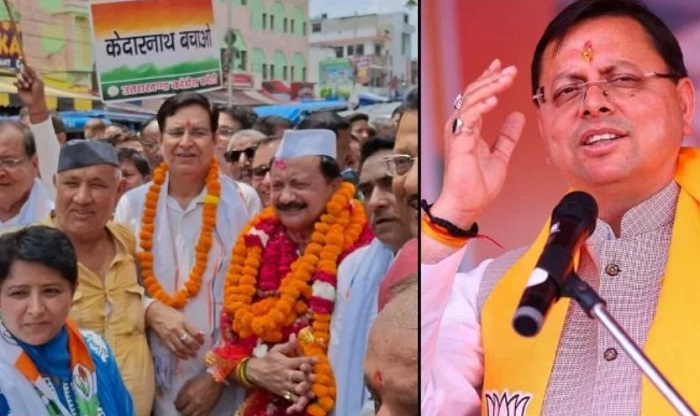 केदारनाथ मंदिर निर्माण विवाद,,सीएम धामी का कांग्रेस पर तीखा प्रहार