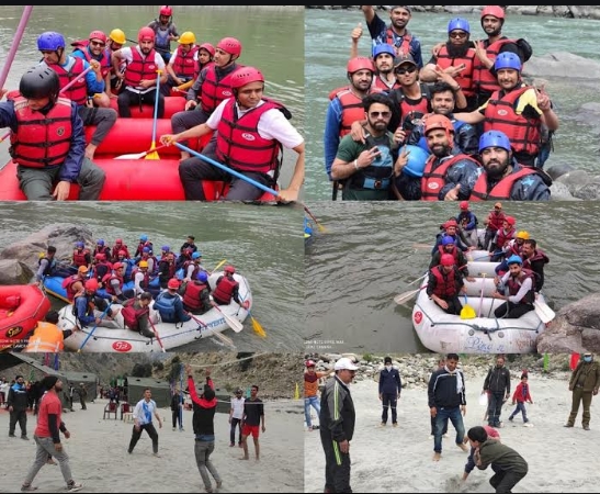 यहां जाने क्या हो रहा है होली पर राफ्टिंग के इतिहास में पहली बार