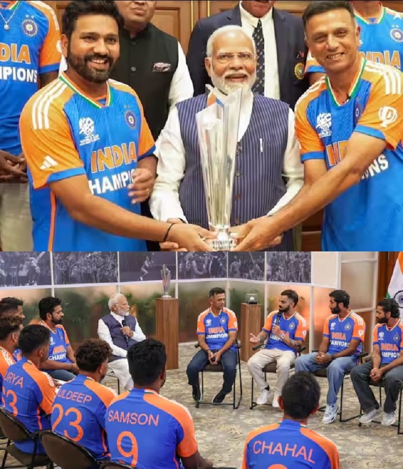 पीएम मोदी ने ट्रॉफी को टच नहीं किया, क्यों बिना छुए ही रोहित-द्रविड़ को थमाया वर्ल्ड कप,,जाने एक क्लिक में..