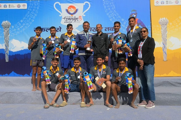 उत्तराखंड ने हैंडबॉल स्पर्धा में रजत पदक जीता