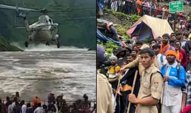 भारी बारिश और भूस्खलन से केदारनाथ यात्रा मार्ग पर 16 लापता,,रेस्क्यू शुरू