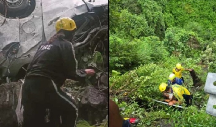 कार गहरी खाई में गिरने से दो लोगों की दर्दनाक मौत